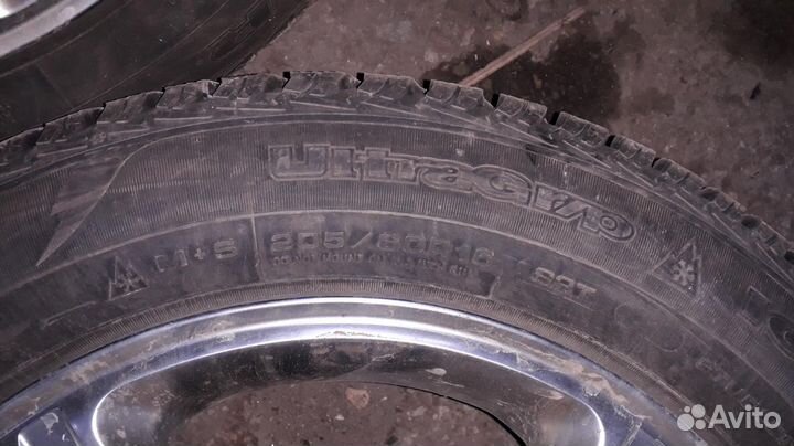 205/60 R16 goodyear UltraGrip Зима Литые R16 pсd:5