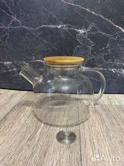 Стеклянный заварочный чайник