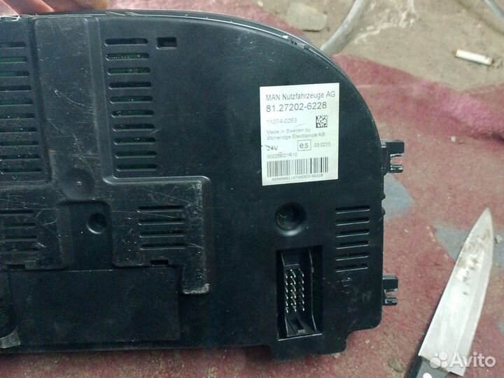 Приборная панель MAN