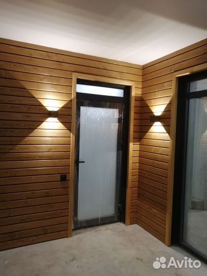 Отделка деревом, террасная доска, ламинат и т. д