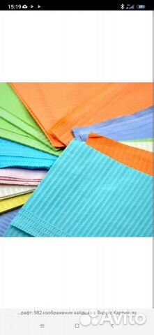 Салфетки нагрудник стоматологические двухслойные