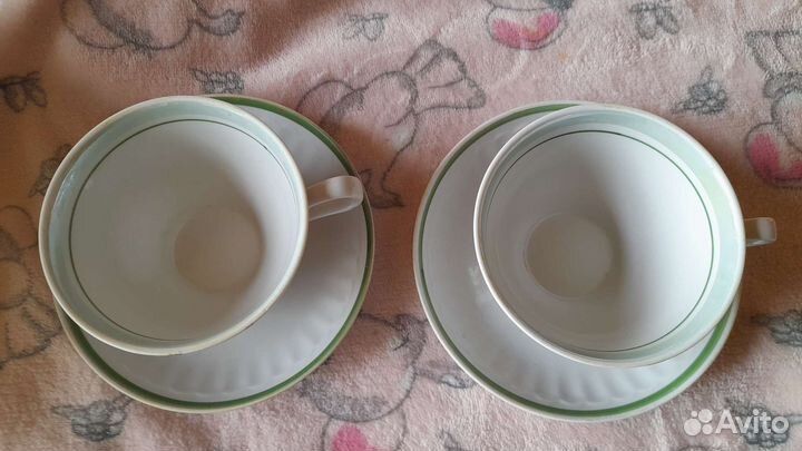 Чайная пара фарфор,дулево