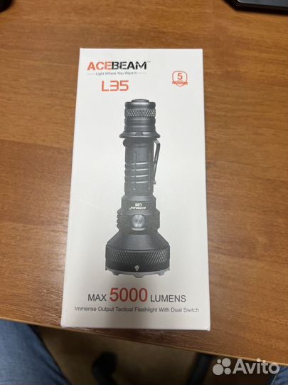 Фонарик светодиодный аккумуляторный AceBeam L35