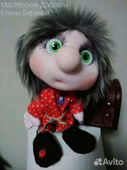 Сувенир Домовой, интерьерная кукла (ручная работа)
