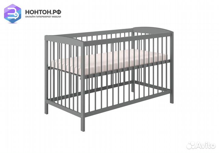 Кроватка детская Simple 101 серый