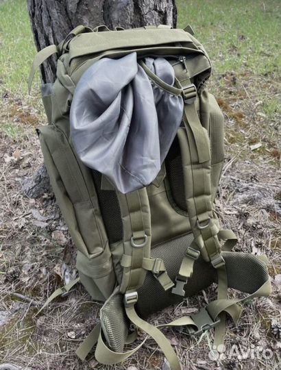 Тактический рюкзак с алюминиевым каркасом 80л