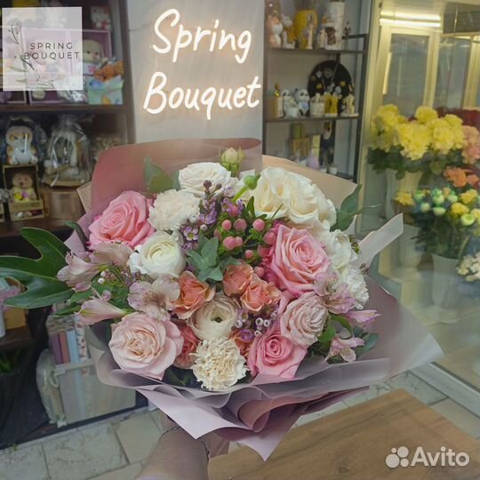 Букет пионовидные розы с доставкой