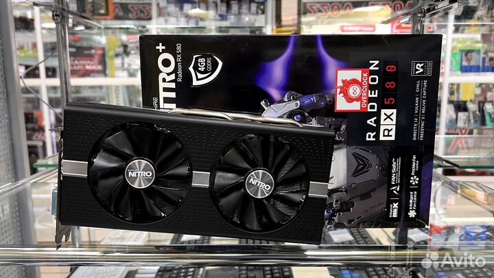 Видеокарта Sapphire RX 580 nitro + 4GB/Гарантия