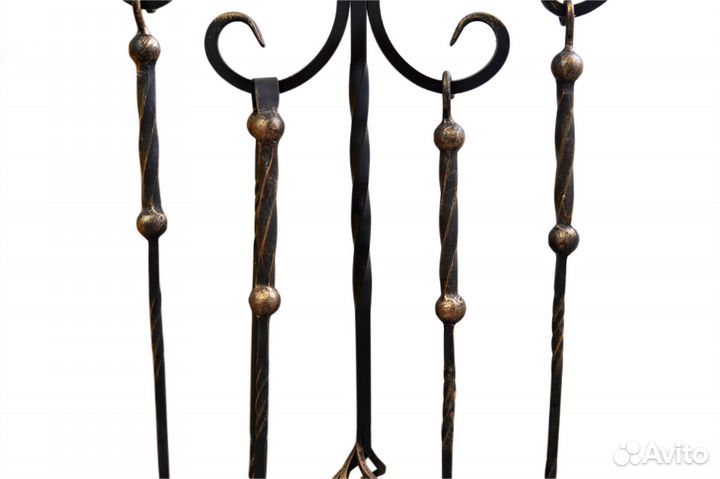 Кованый каминный набор