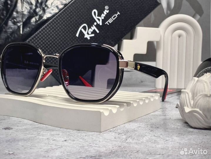 Очки Ray Ban Ferrari черные