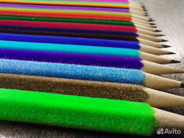 Карандаши простые флок