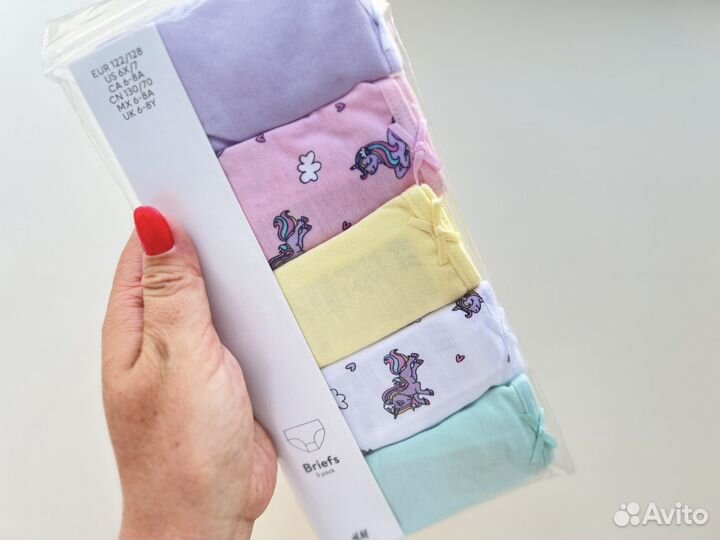 Трусы для девочек брифы hm 122/128