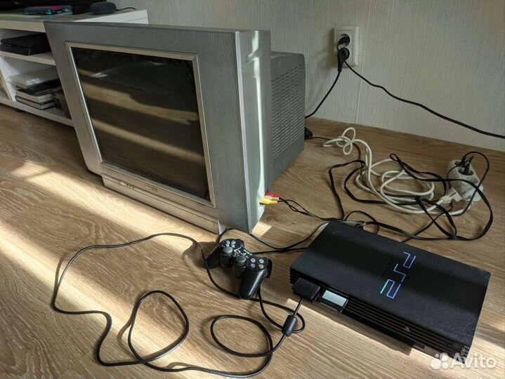 Sony PS2 FAT scph30004R +fmcb +флэшка 32гб +тв