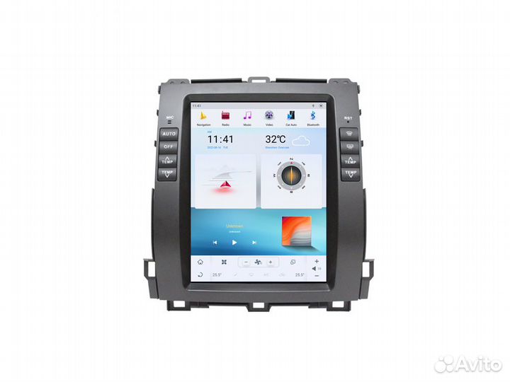 Штатная магнитола Андроид Tesla Toyota Prado 120