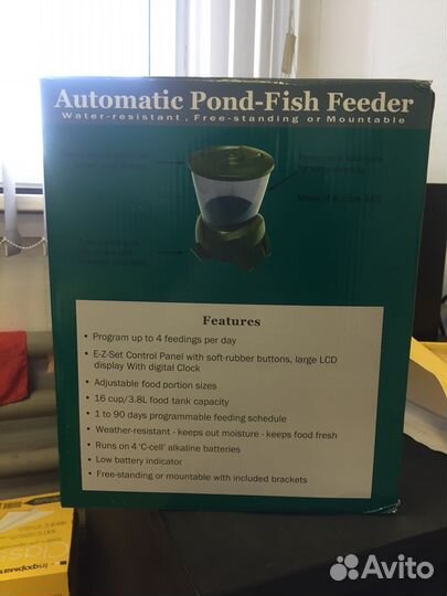Автоматическая кормушка для рыб прудовая