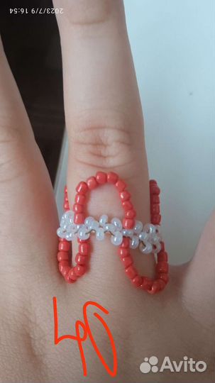 Кольцо из бисера