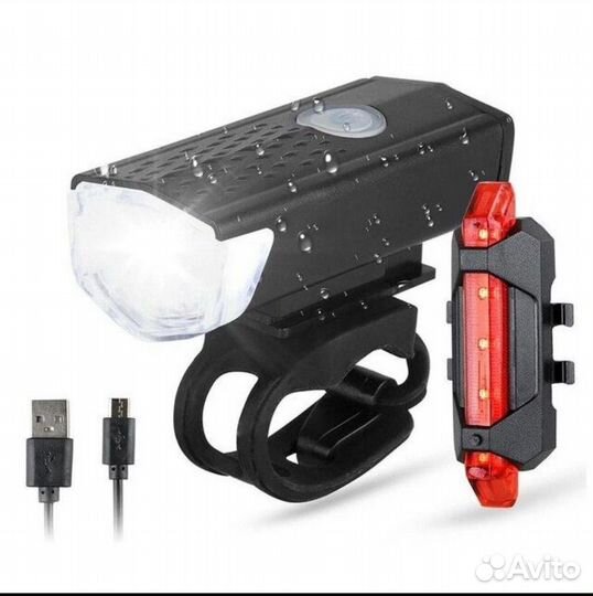 Велосипедный фонарь новый аккумуляторный