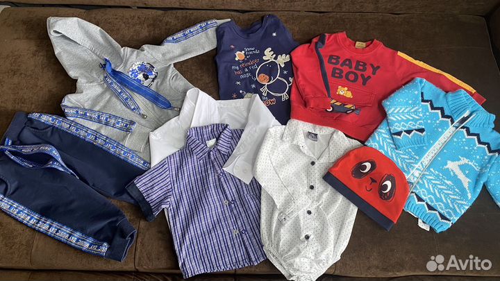 Вещи пакетом на мальчика 74 80