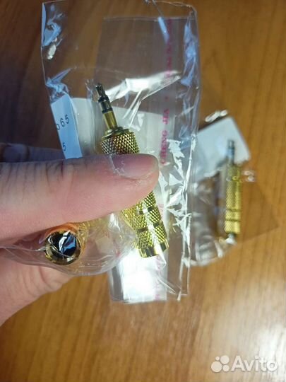 Переходник 3.5 мм (штекер) на 6.3 (гнездо)