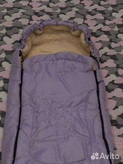 Конверт меховой в коляску