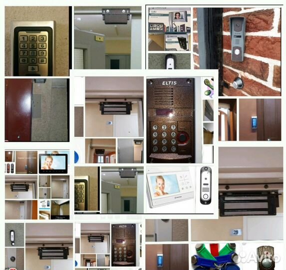 Установка Электромагнитных замков Домофонов