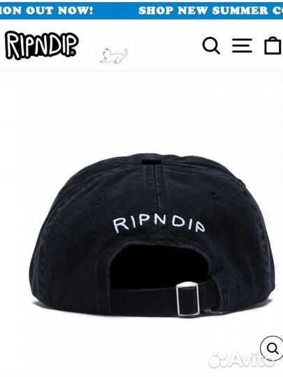 Ripndip кепка черная бейсболка