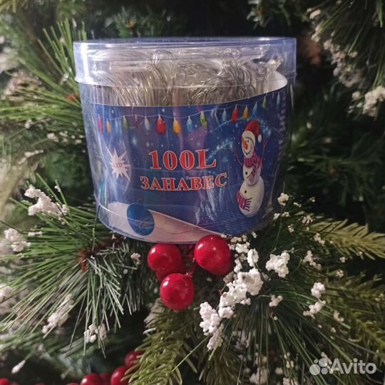 Гирлянда занавес штора