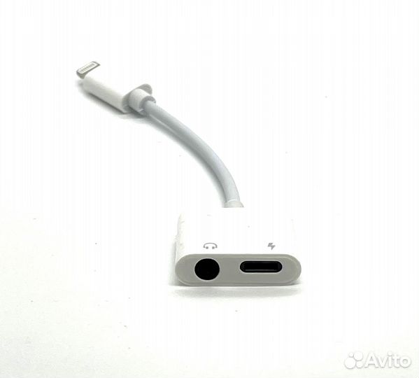 Адаптер для iPhone audio + power / аудио + питание