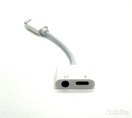 Адаптер для iPhone audio + power / аудио + питание