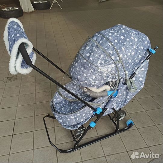 Детские санки коляска ника