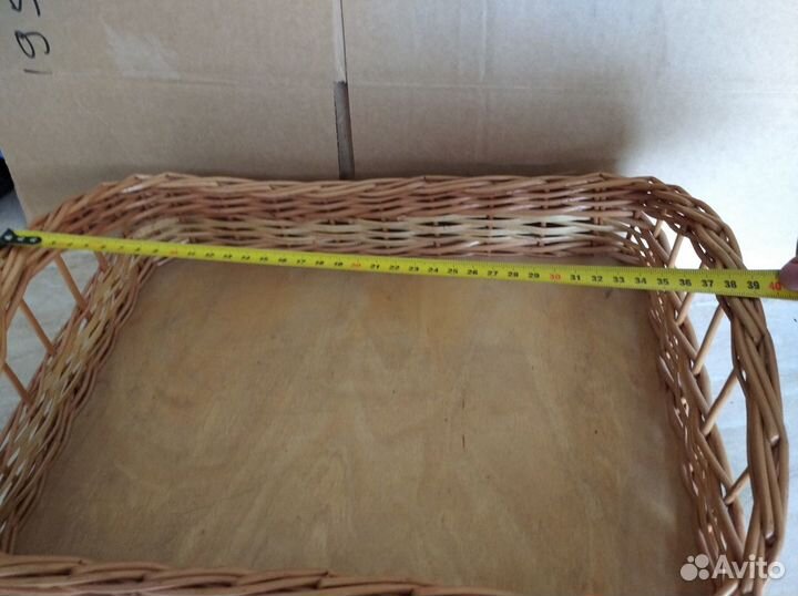 Поднос плетеный из лозы бу