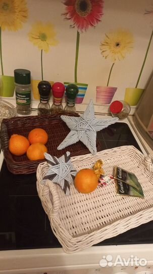 Плетеный поднос