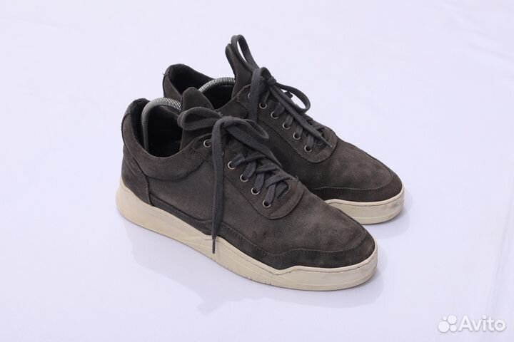 Filling Pieces Ghost Low Top Suede Shoes кроссовки