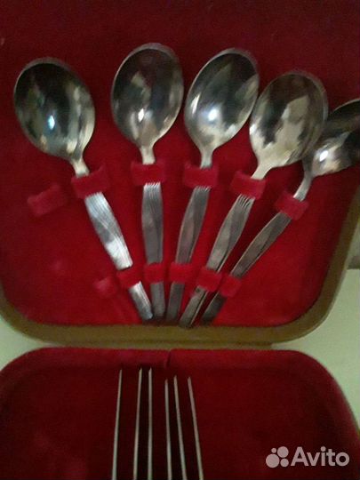 Набор столовых приборов мельхиор ссср, неполный