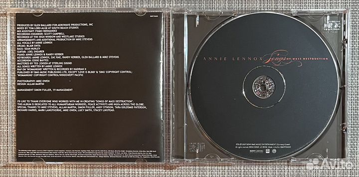 Annie Lennox - Songs Of Mass Destruction CD Rus