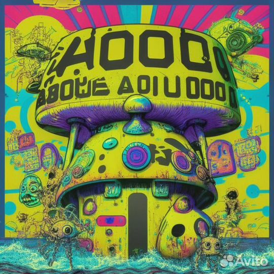 Принты картины граффити Dieselpunk - Cyberpunk