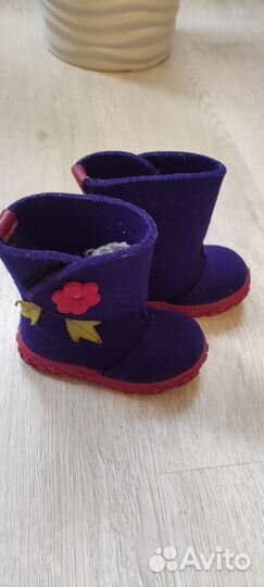 Сапожки натуральные на девочку зимние 22, 24