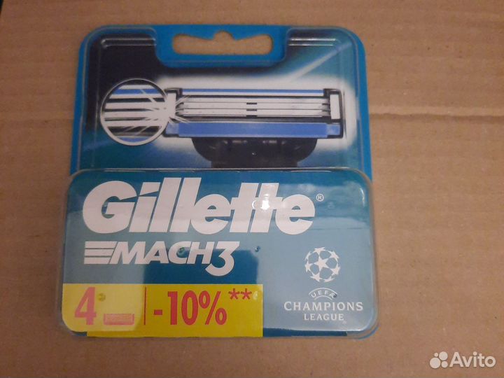 Сменные кассеты Gillette mach 3 джилет