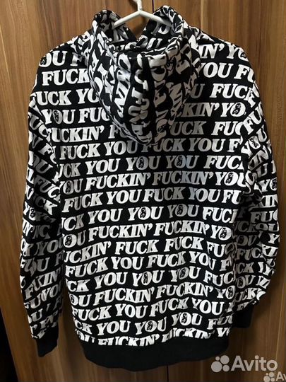 Толстовка мужская/женская черная с принтом ripndip