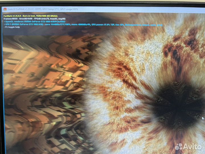 GTX 1060-6gb Gigabyte с дефектом