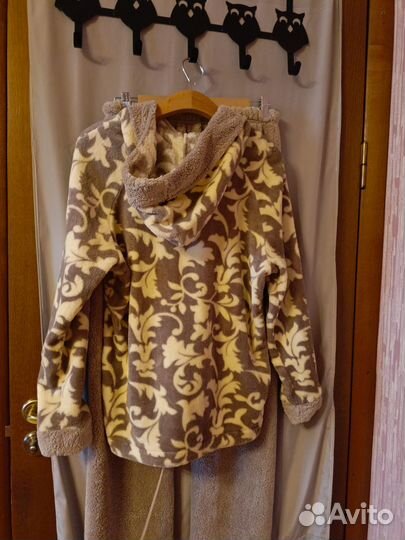 Домашний женский теплый костюм