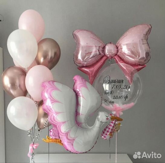 Воздушные Шары на Выписку,Роддома в Медведково