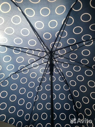 Зонт серый, синий с рисунком IKEA Оригинал