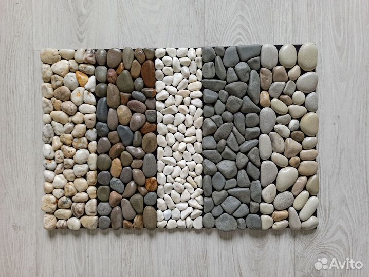 Авторские массажные коврики из гальки