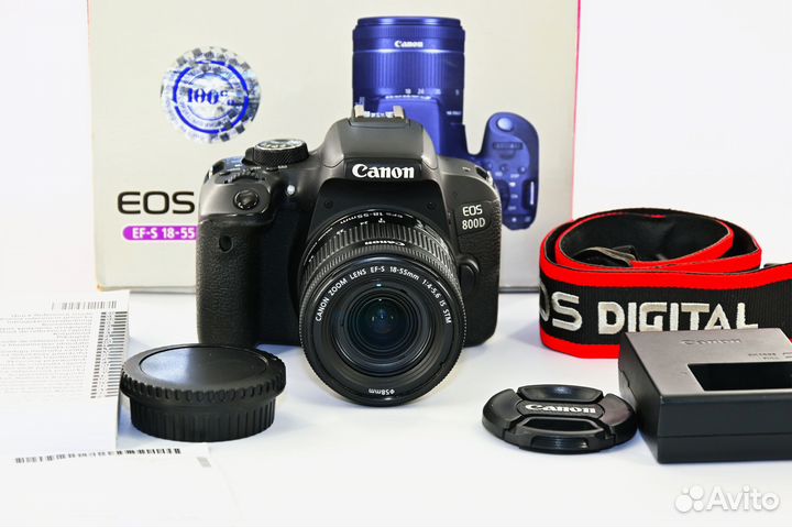 Canon EOS 800D/T7i 24.2MP зеркалка Kit 18-55 STM