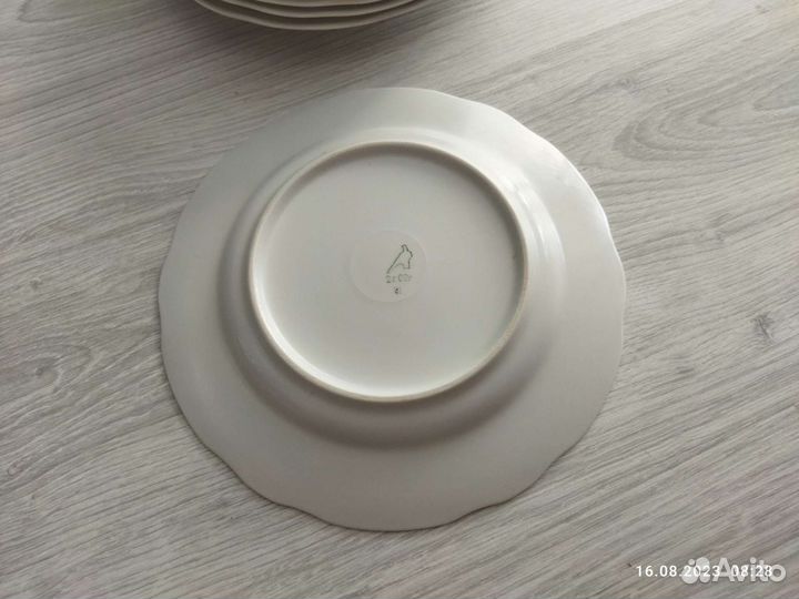 Тарелка десертная фарфор 6 штук