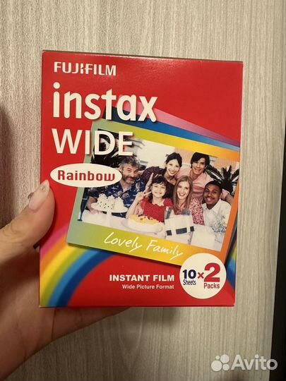 Fujifilm instax wide картриджи rainbow