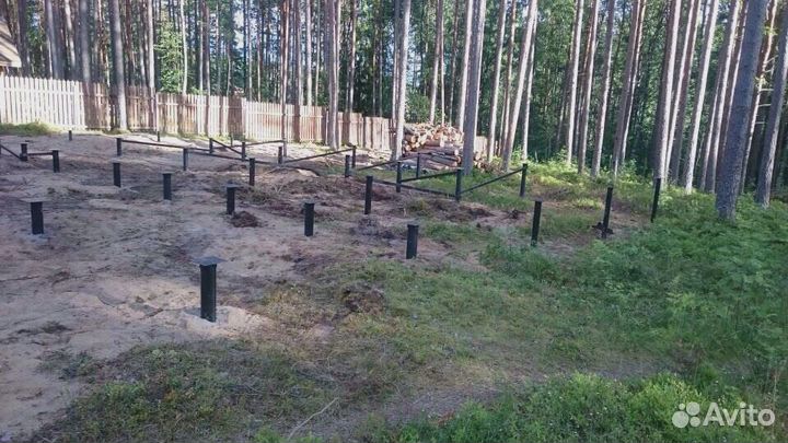 Монтаж винтовых свай