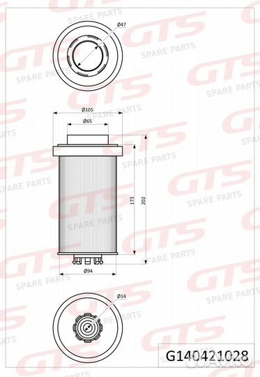 Картридж топливного фильтра A 686 090 00 52