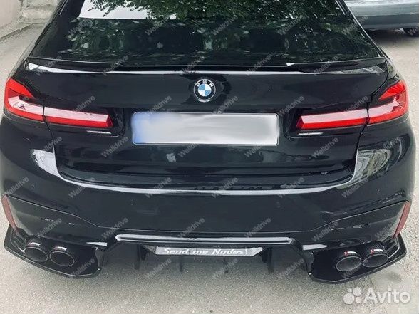 Лезвия задние BMW 5 G30 G31 CS стиль черные